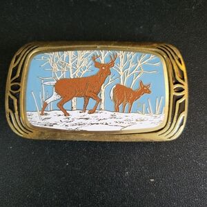 Vintage Brass Belt Buckle